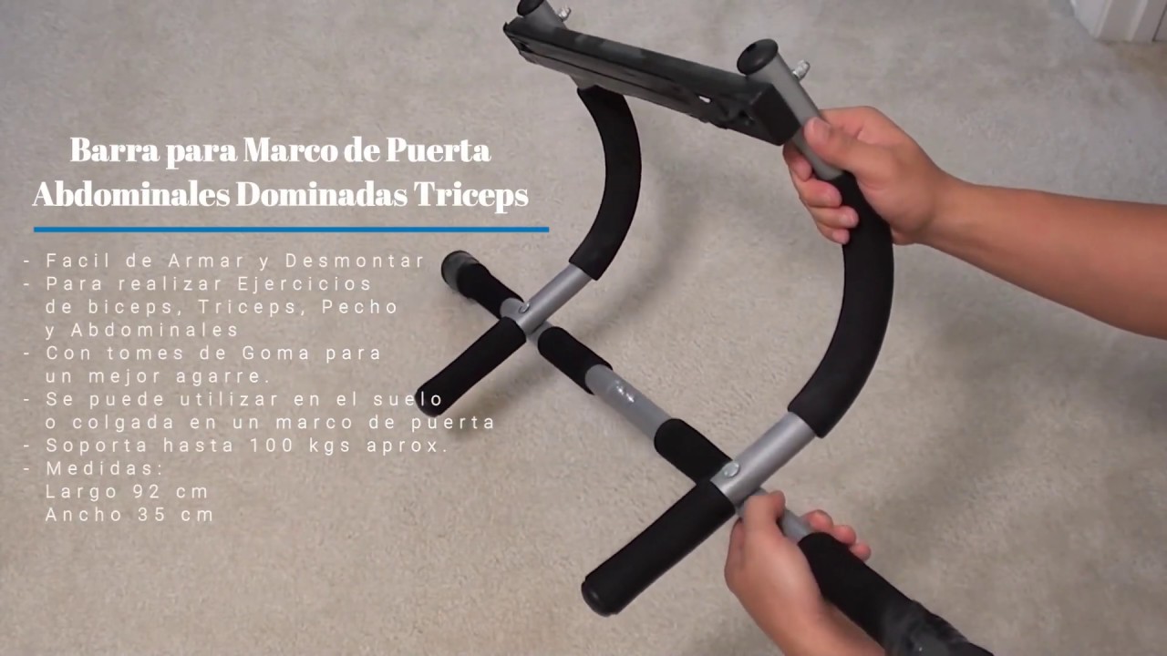 Barra Para Marco De Puerta Abdominales Dominadas Triceps