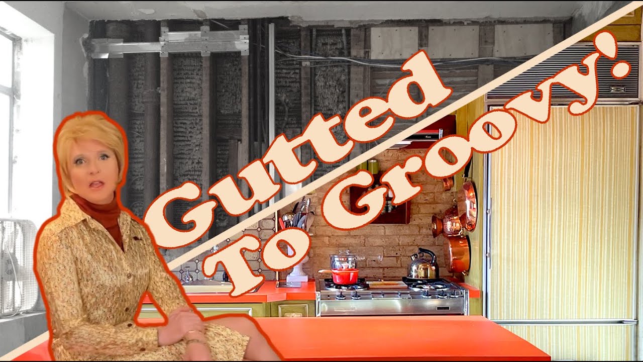WE BUILT A 1974 KITCHEN! Vintage Tour & DRAMATIC Renovation Reveal | NYC Studio Apartment