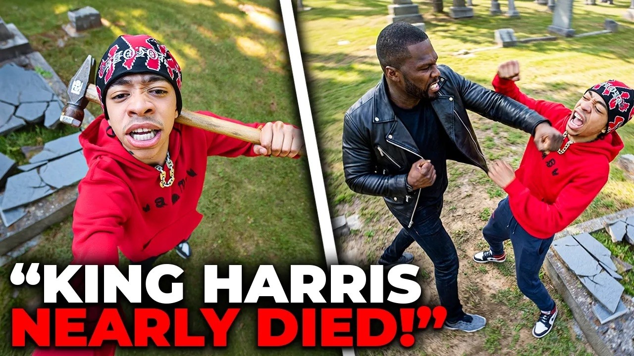 50 Cent ATTACKS King Harris After He Disrespected His Mom's Grave