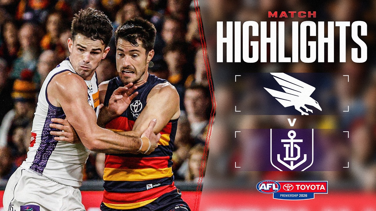 Adelaide Crows v Fremantle Highlights | Round 4, 2026 | AFL
