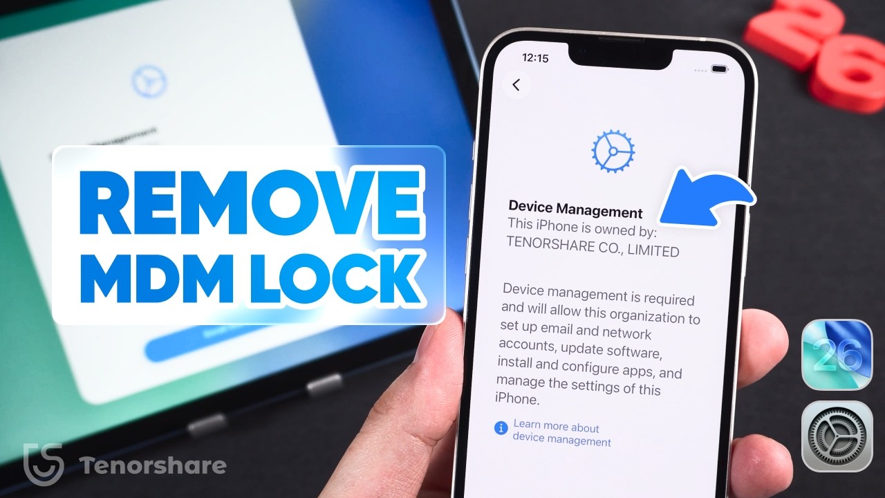 How to Remove MDM(Mobile Device Management) Lock on iPhone & iPad | 2026 Guide