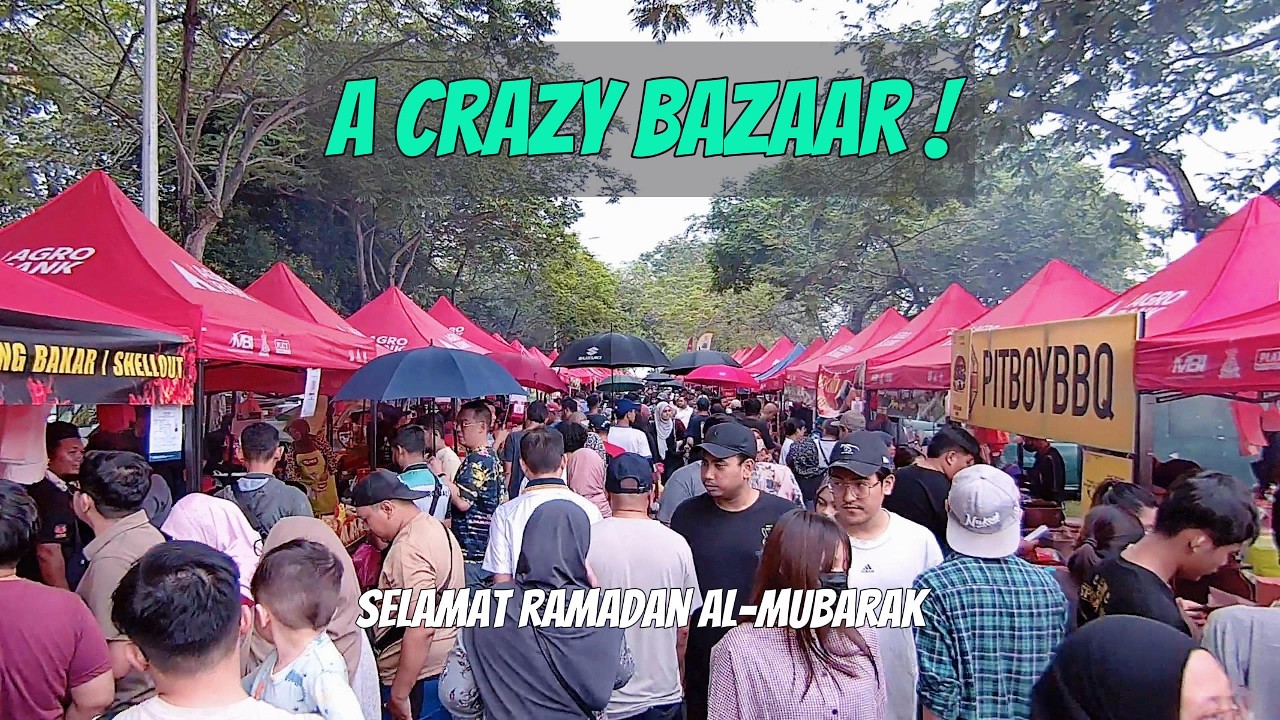 Crazy and Crowded Bazaar Ramadan in Malaysia 2026!