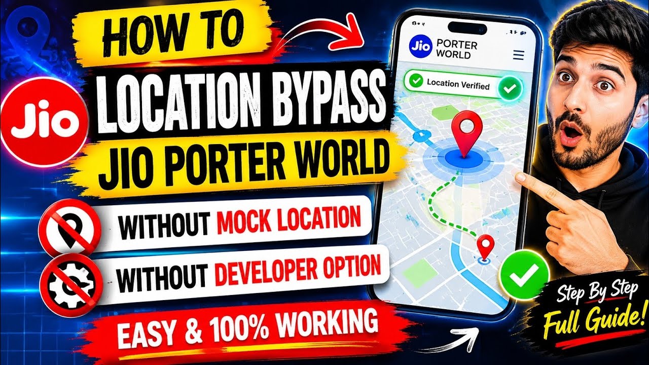 How To Location Hack Jio Porter World  | Without Mock Location | Without Developer Option On