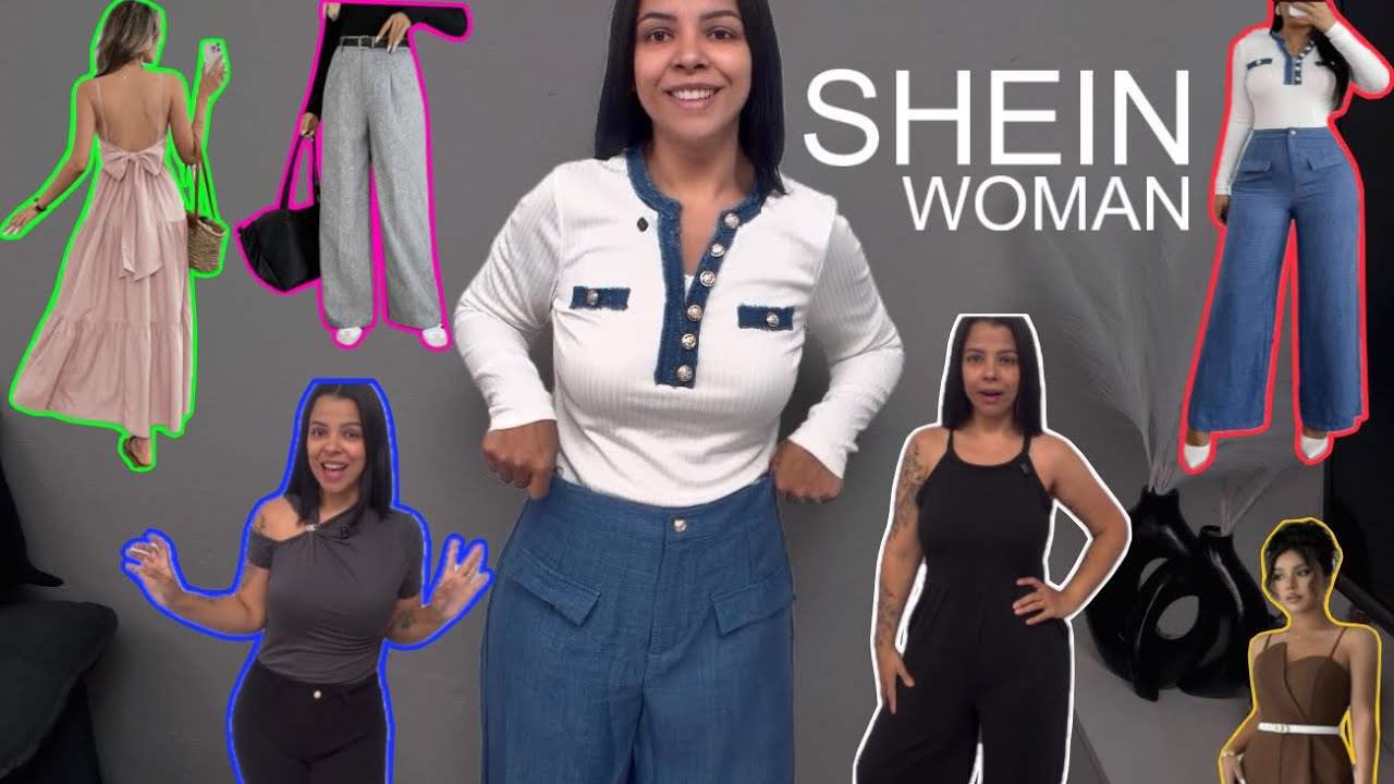 Recebidos da SHEIN, vestido, macacão, calças e mais ✨🖤