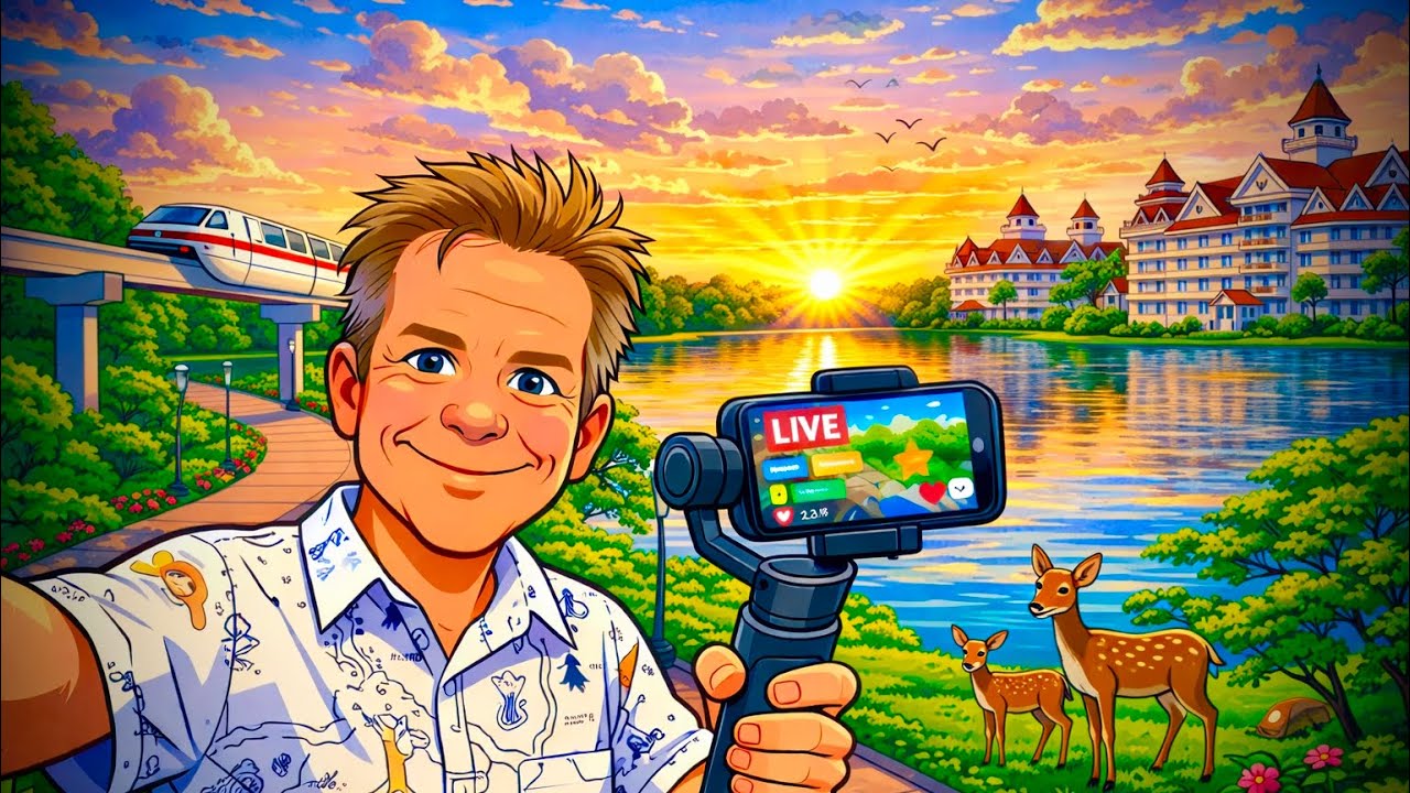 🔴Live: Morning Stroll through the Resorts and onto Magic Kingdom. #disney #calm #relax #zen