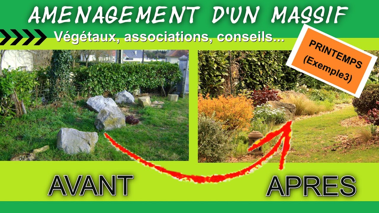 Créer un massif de vivaces et arbustes - [AVANT-APRES - vivaces, arbustes, graminées...]