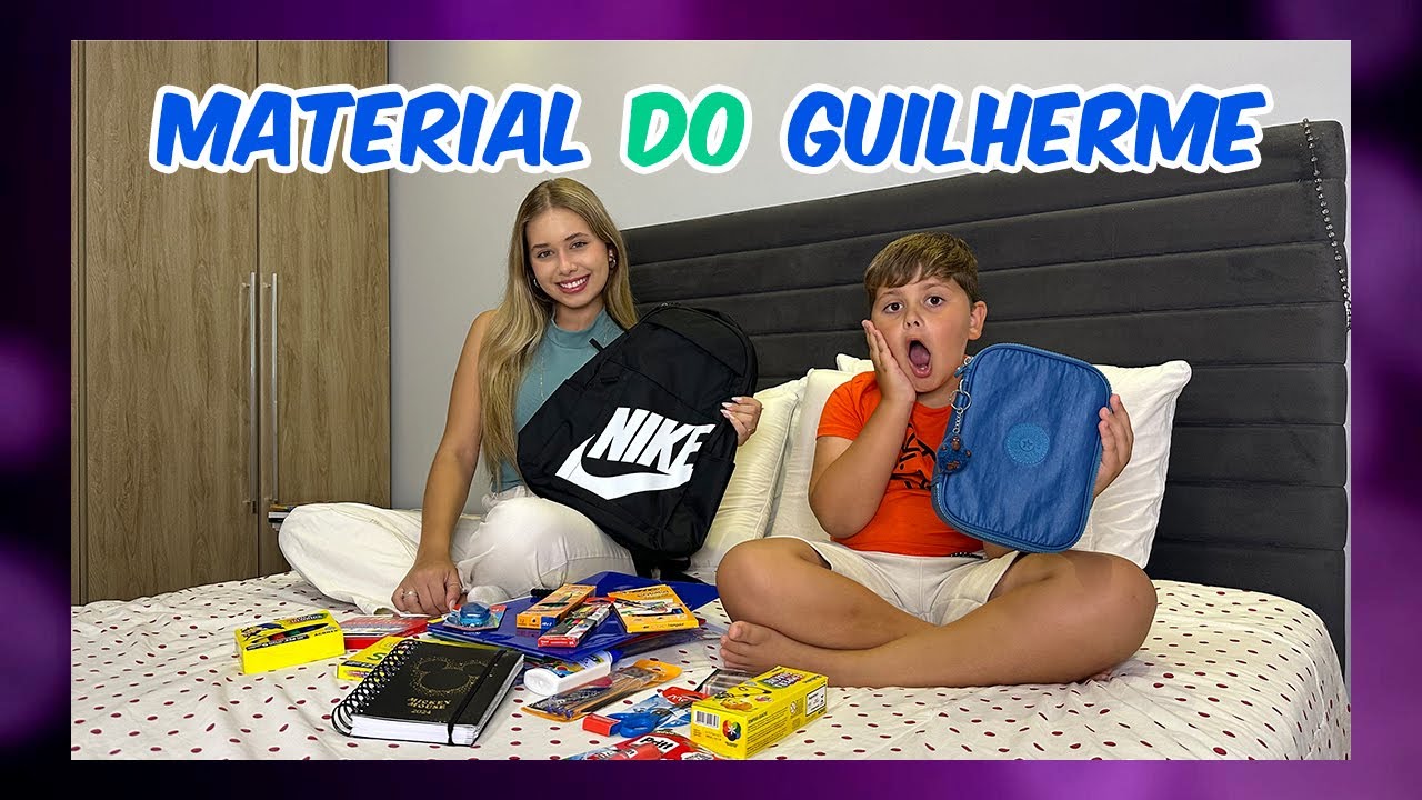 ORGANIZANDO O MATERIAL ESCOLAR DO MEU IRMÃO 2024 - Luiza Vinco