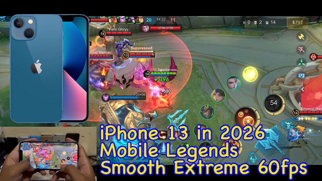 Самый дешевый новый iPhone, который вы можете купить || Тест игры Mobile Legends на iPhone 13 с м...