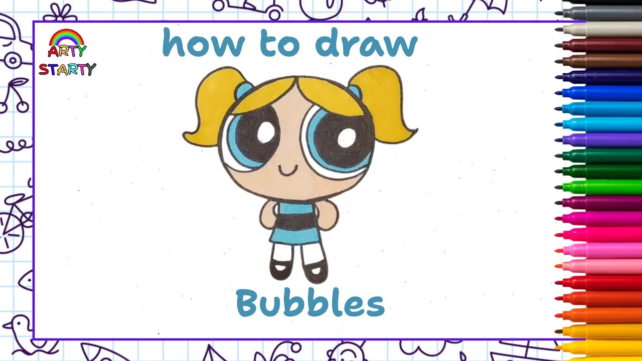 How To Draw Bubbles | The Powerpuff Girls | Artystarty