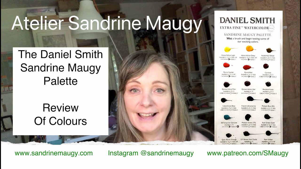 Официальная палитра Daniel Smith Sandrine Maugy — обзор цветов