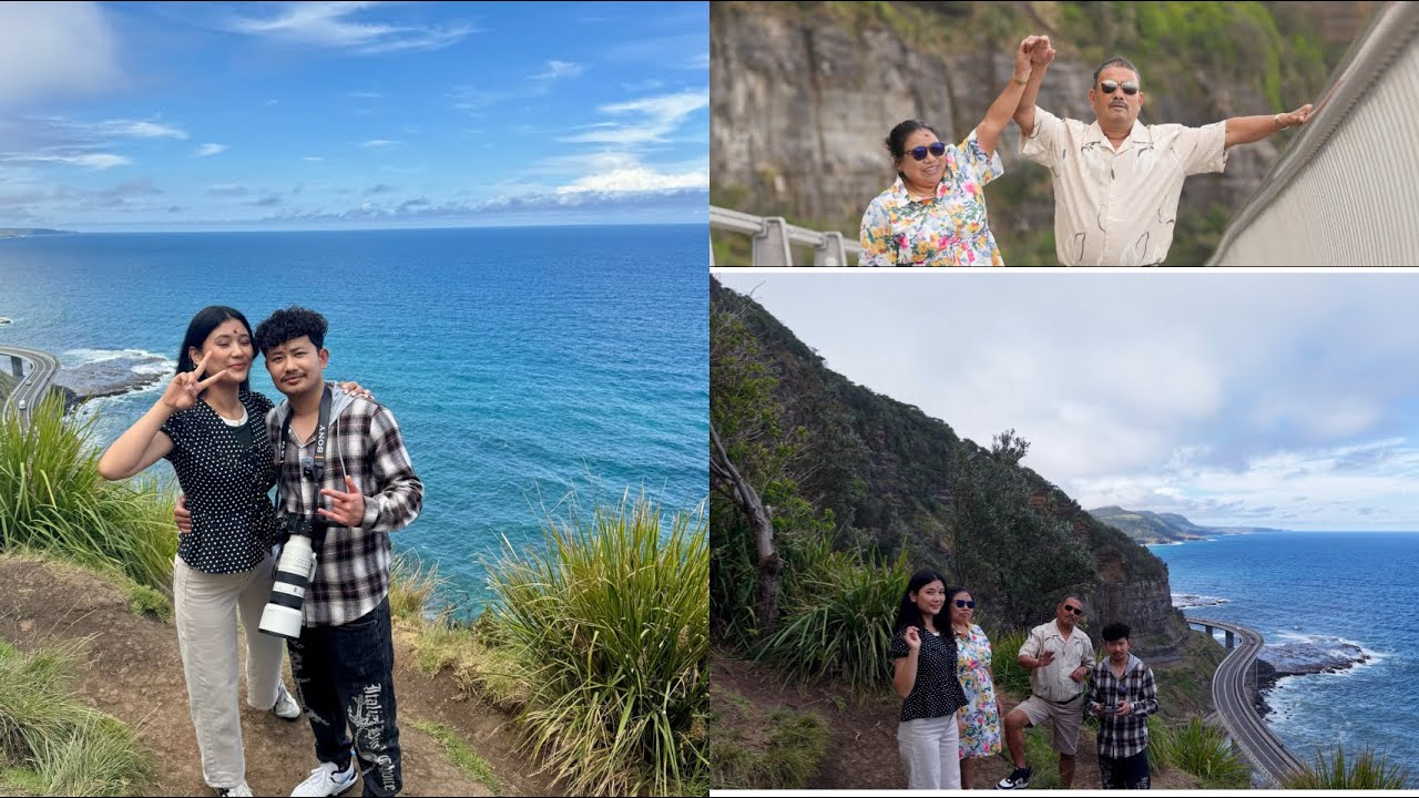 Seacliff bridge ghumgham with mom and dad 😀