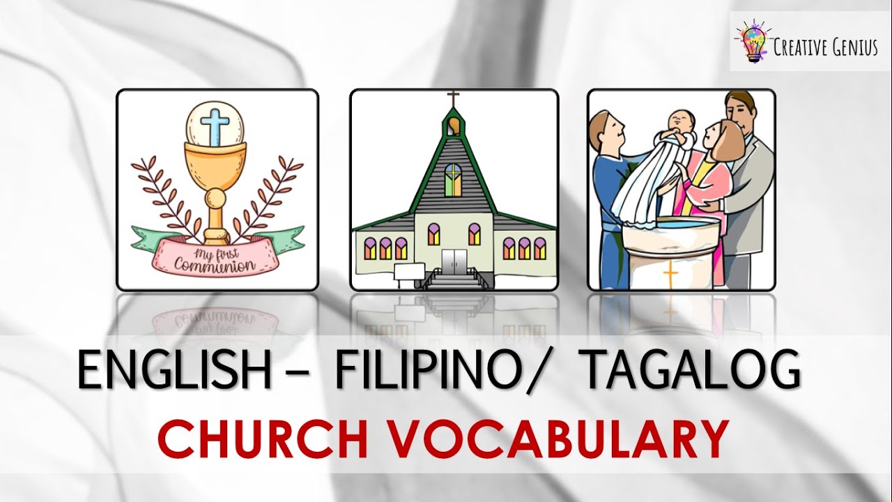 CHURCH VOCABULARY | English – Filipino/Tagalog | Creative Genius