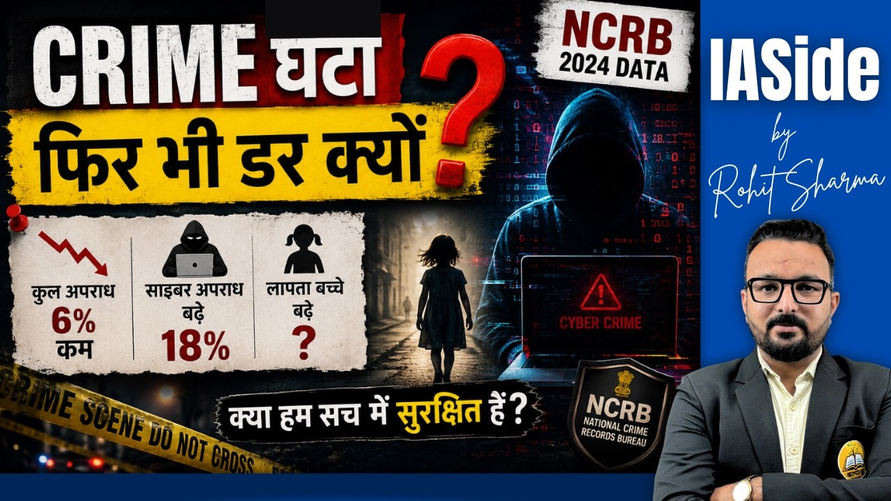 India Crime Report 2024 Explained | Cyber Crime, Missing Children & Women Safety Crisis #ncrb