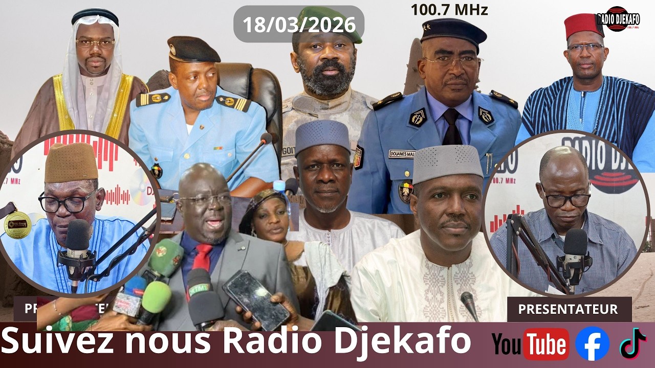 RADIO DJEKAFO 18 MARS DABA TOUNKARA ET BOUBACAR TRAORÉ