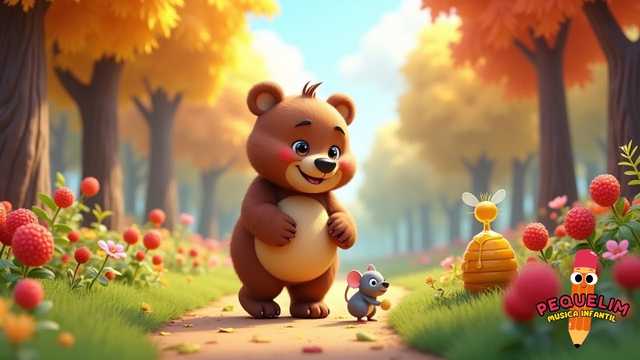 Osito Grandulón en la nieve ❄️ | Música infantil con aventuras tiernas 🐻