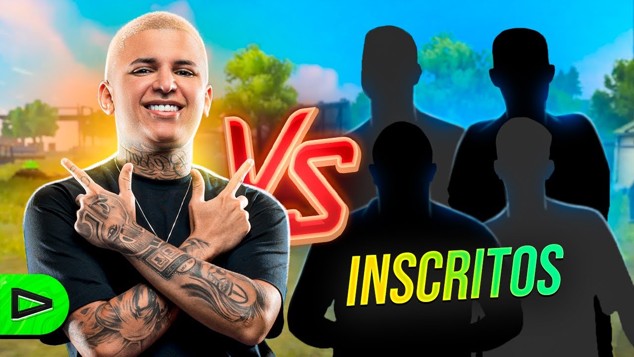 ELTIN DESAFIOU OS INSCRITOS DA LOUD PARA O 1v4 NO FREE FIRE!!