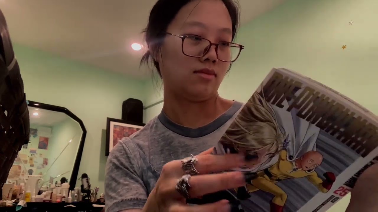 Looped Glossy Nail Tapping on Manga and Comic Books [Softly Spoken ASMR]