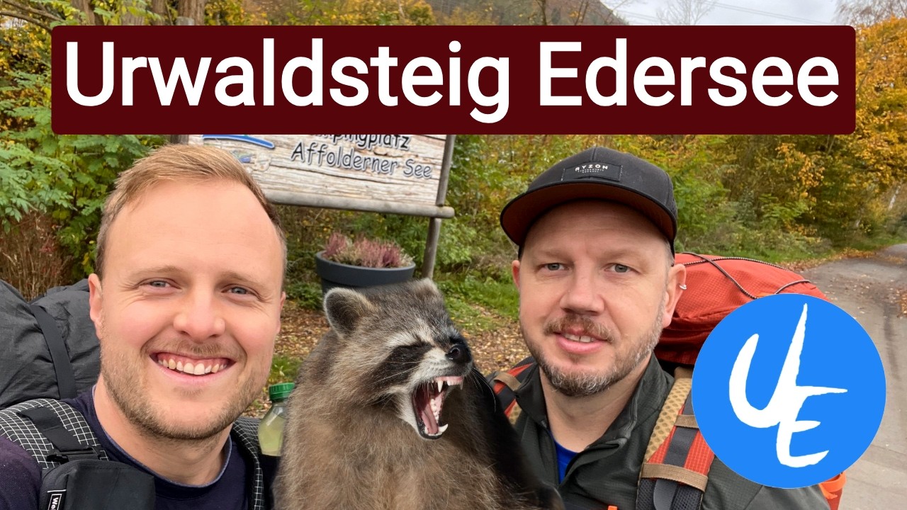 70 km wandern auf dem Urwaldsteig Edersee: Nachts von Waschbären überrascht!