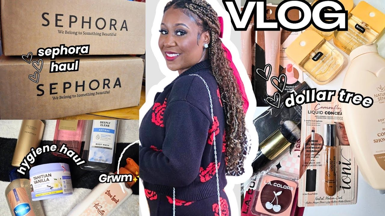 Sephora Haul + Dollar Tree Finds | GRWM! VLOG