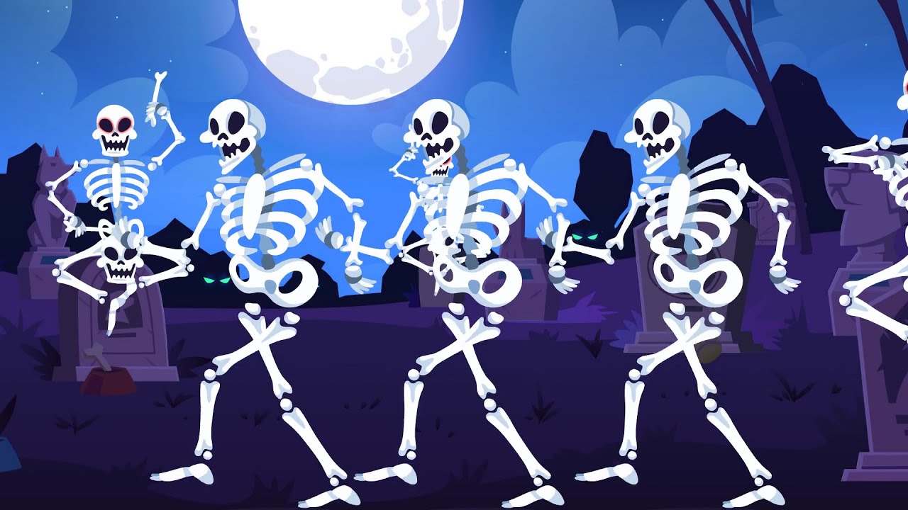 Dem Bones Nursery Rhyme  - Human Anatomy Song for Kids