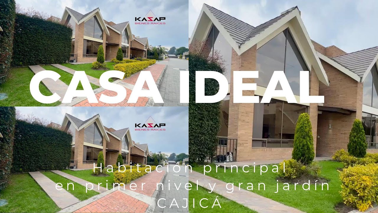 CASA IDEAL - Habitación principal en primer nivel y gran jardín en Cajicá