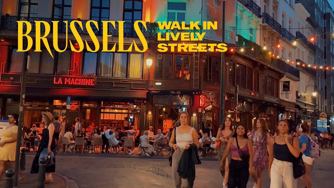 Unmissable Streets of Brussels, Belgium Walking Tour - 4K 60fps