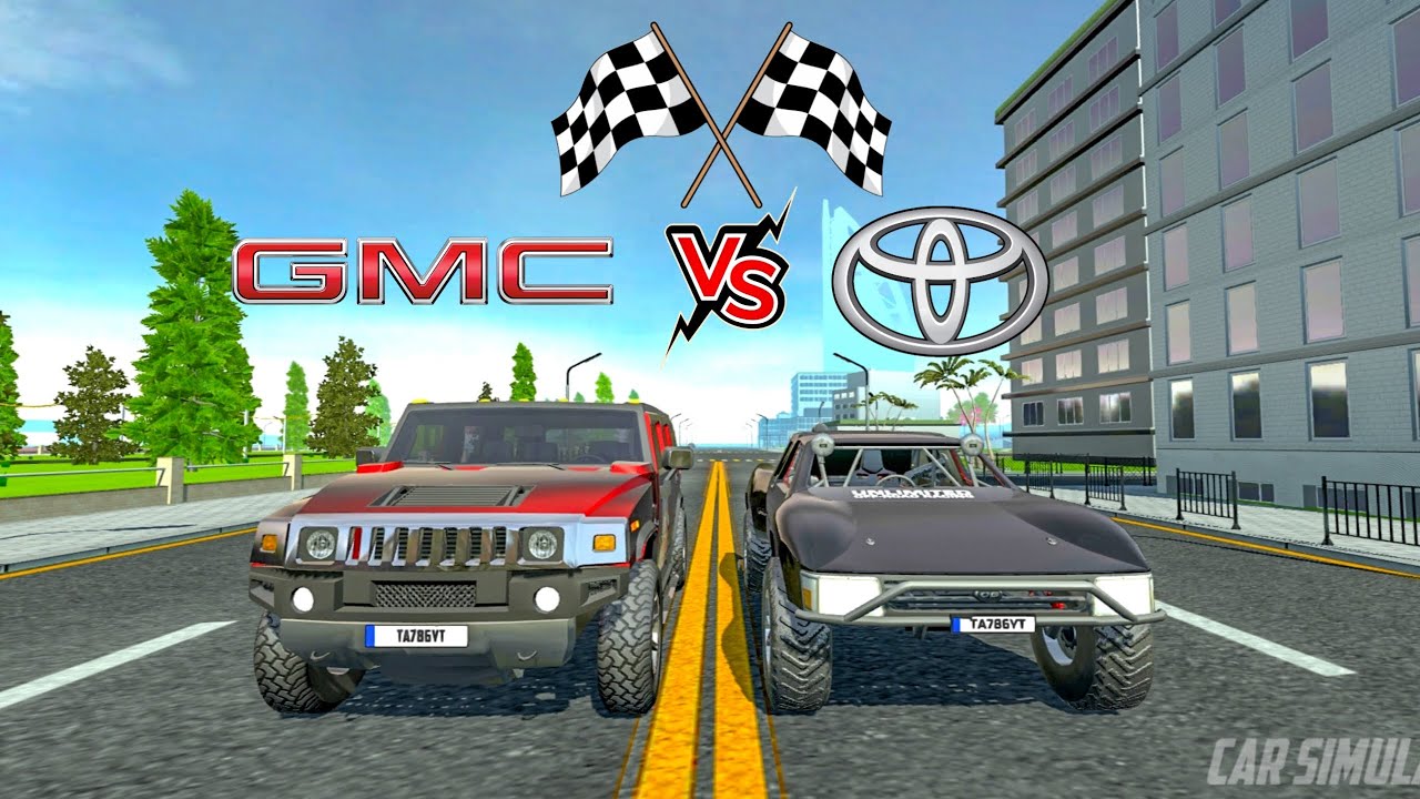 Car Simulator 2 | GMC VS Toyota | Hummer H2 VS Baja Trophy Truck | Race&Top Speed | Android Gameplay