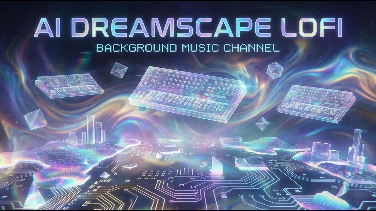 Futuristic Lofi Hip Hop Mix 🎧 AI Dreamscape / Chillhop for Study & Focus (3 hours)
