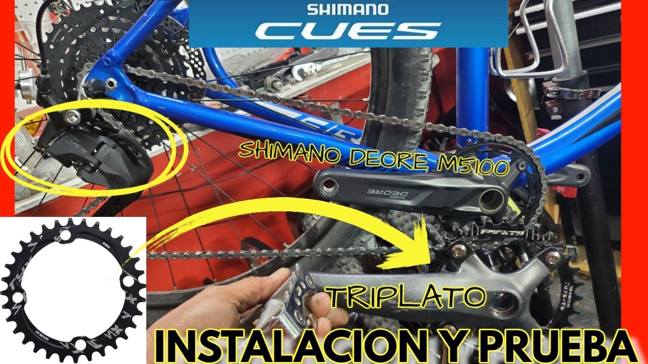 ESTO TRABAJA O FUNCIONA BIEN? SHIMANO CUES CON BIELA TRIPLATO O  SHIMANO DEORE M5100