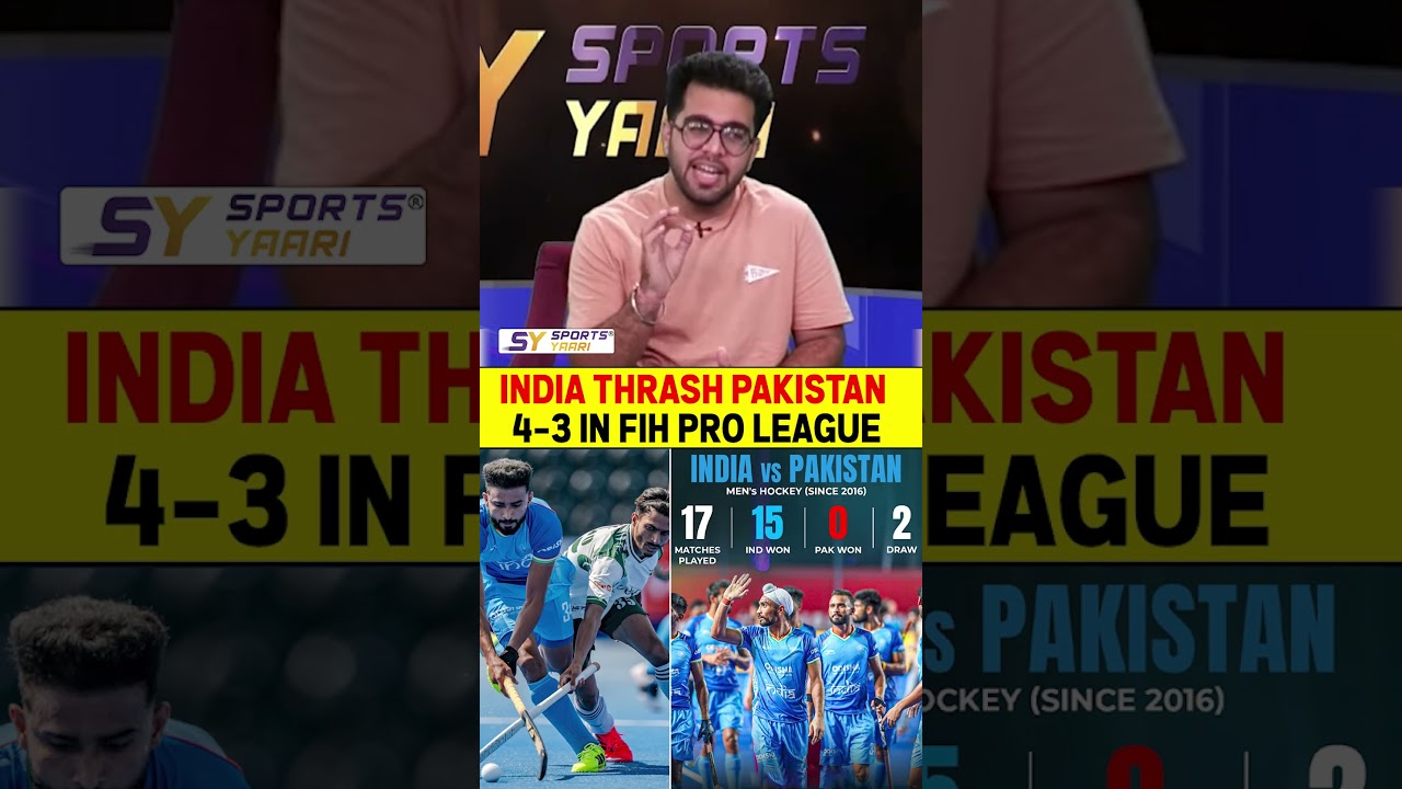 INDIA THRASH PAKISTAN 4-3 IN FIH PRO LEAGUE #indvspak #hockey