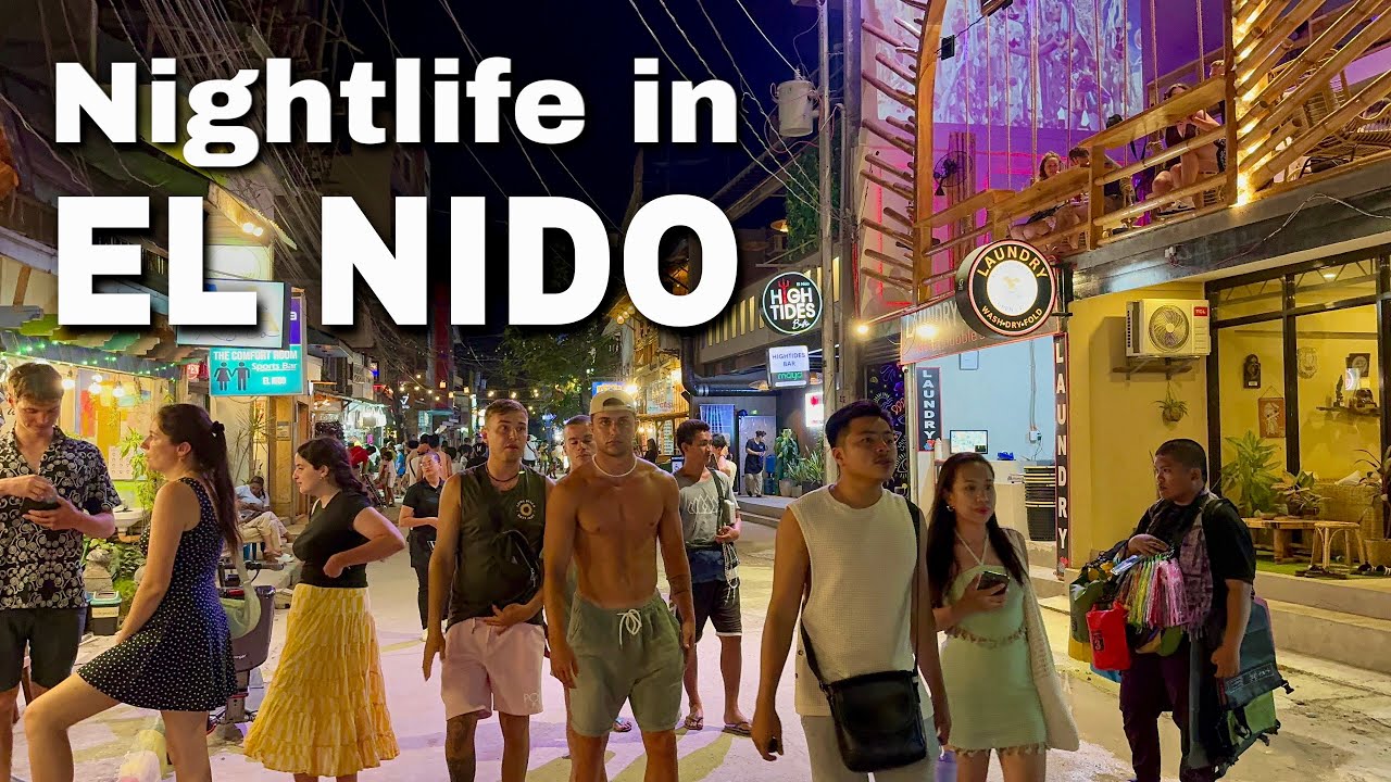 🇵🇭 4K | Nightlife in Philippines’ TOP TOURIST DESTINATION! 🔥 El Nido, Palawan - Night Tour