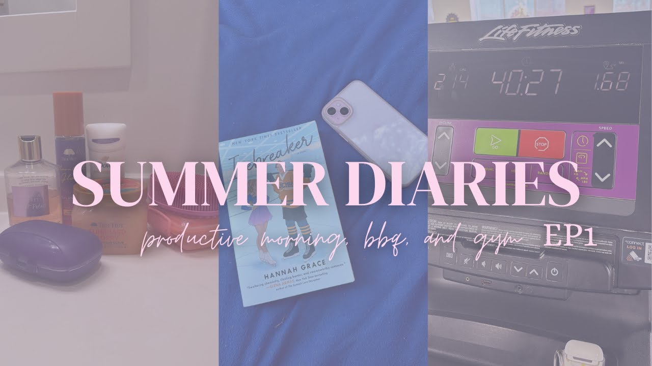 SUMMER DIARIES EP1 ☀️🌺 | productive morning, bbq, and gym | JadeMajor