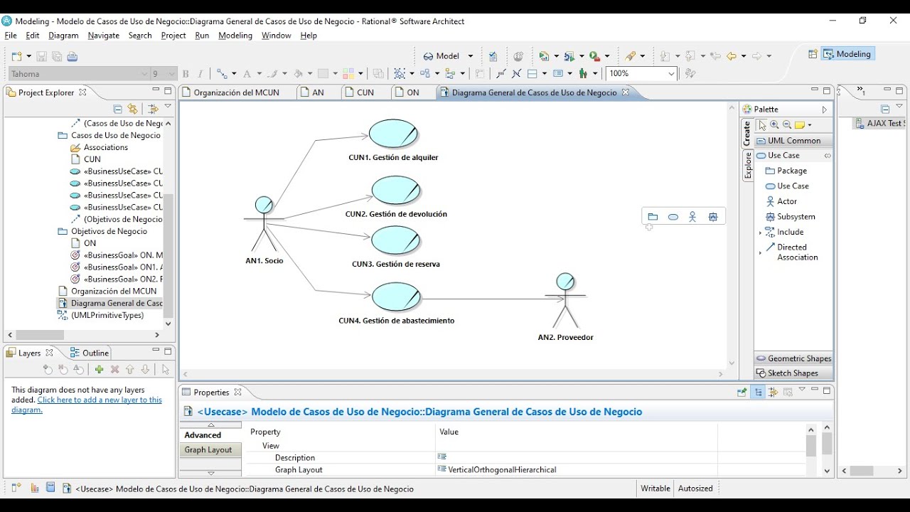 [Rational Software Architect IBM] Modelo de Casos de Uso de Negocio | Caso 