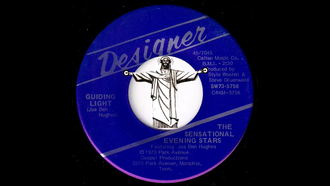 The Sensational Evening Stars - Guiding Light [Designer] 1973 Black Gospel 45