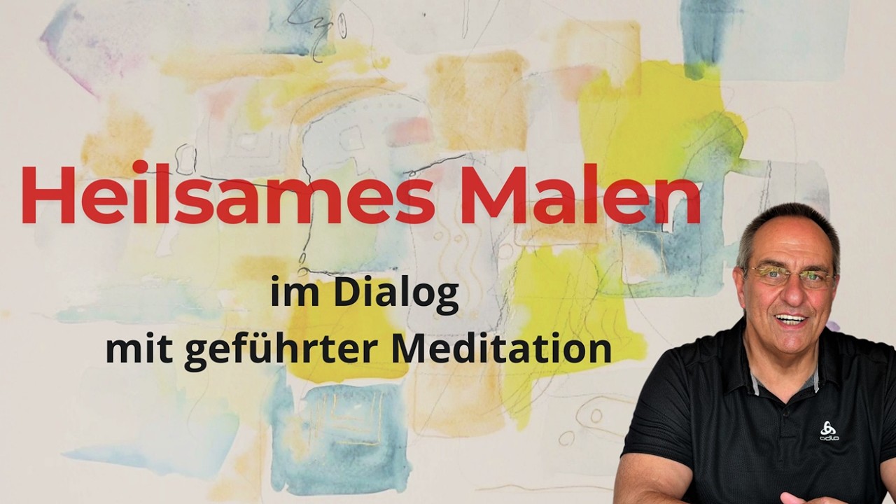 Meditatives Malen zu einer gefürten Meditation / Für Kraft und Gelassenheit