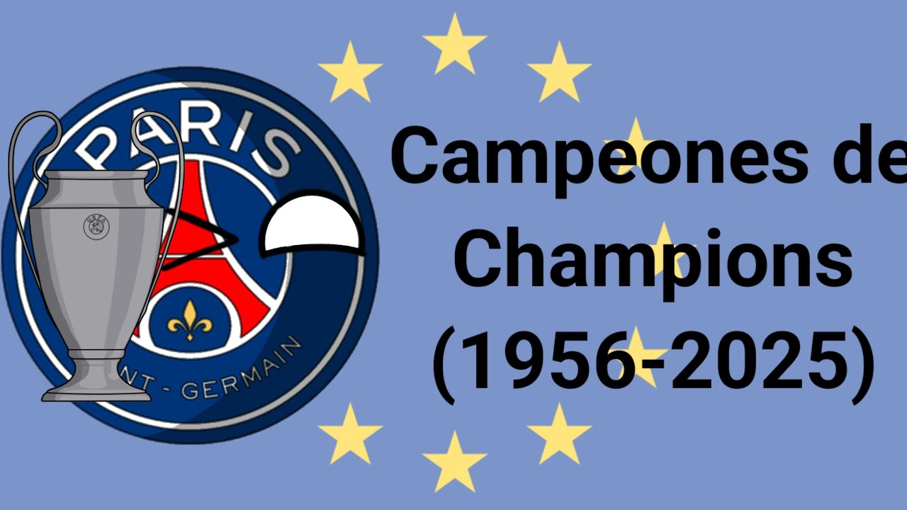 Campeones de la Champions League (1956-2025)