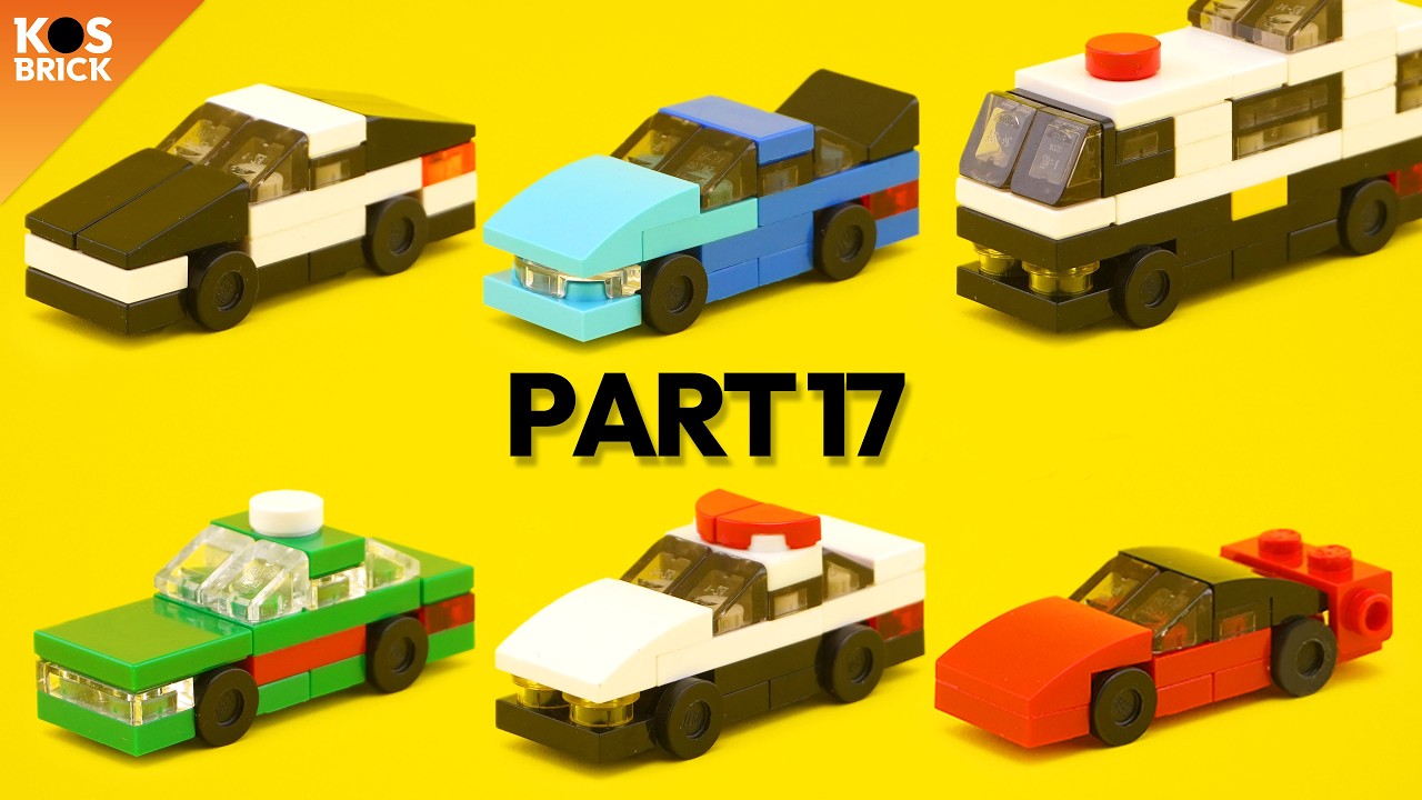 Lego Japanese Cars City Mini Vehicles - Part 17 (Tutorial)