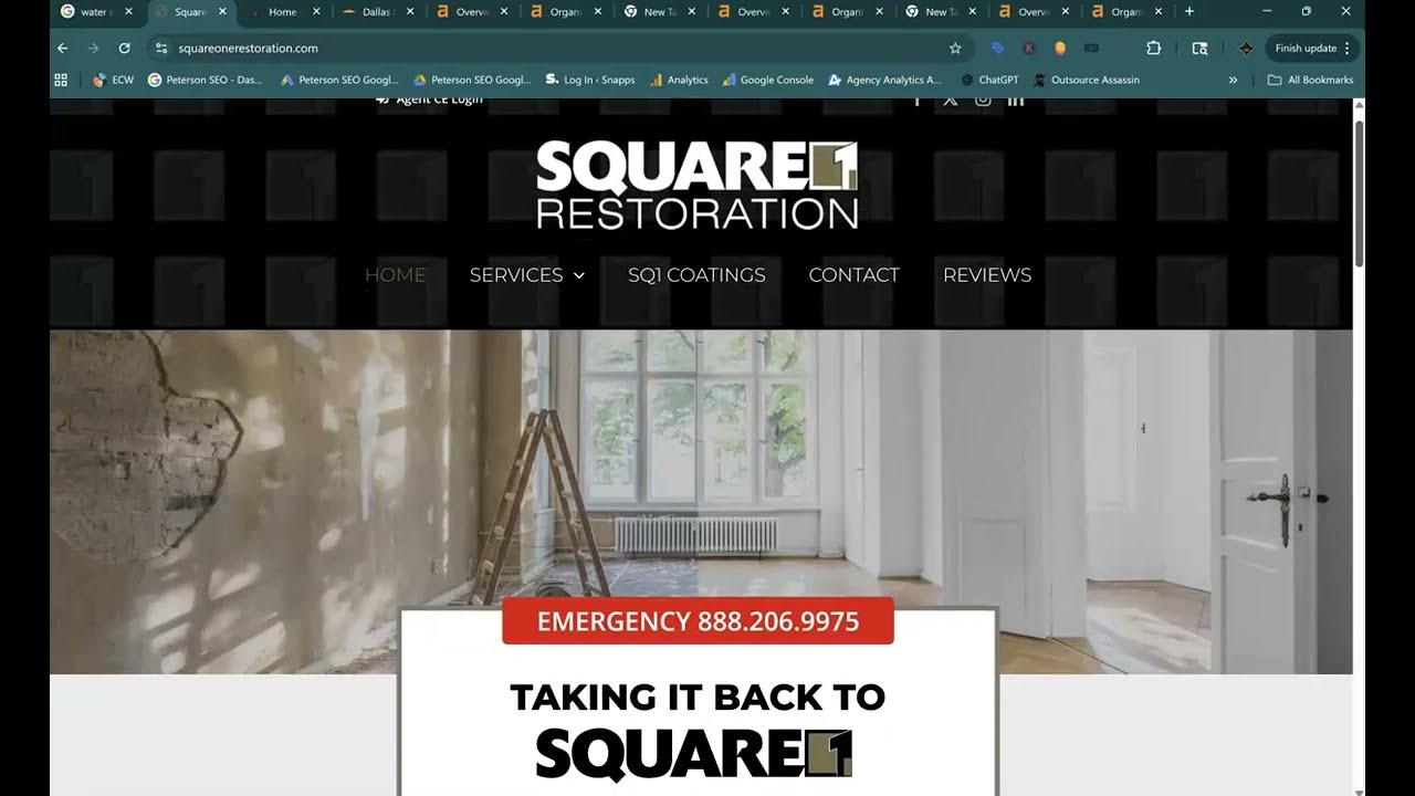 Square 1 Restoration Online Audit | Peterson SEO