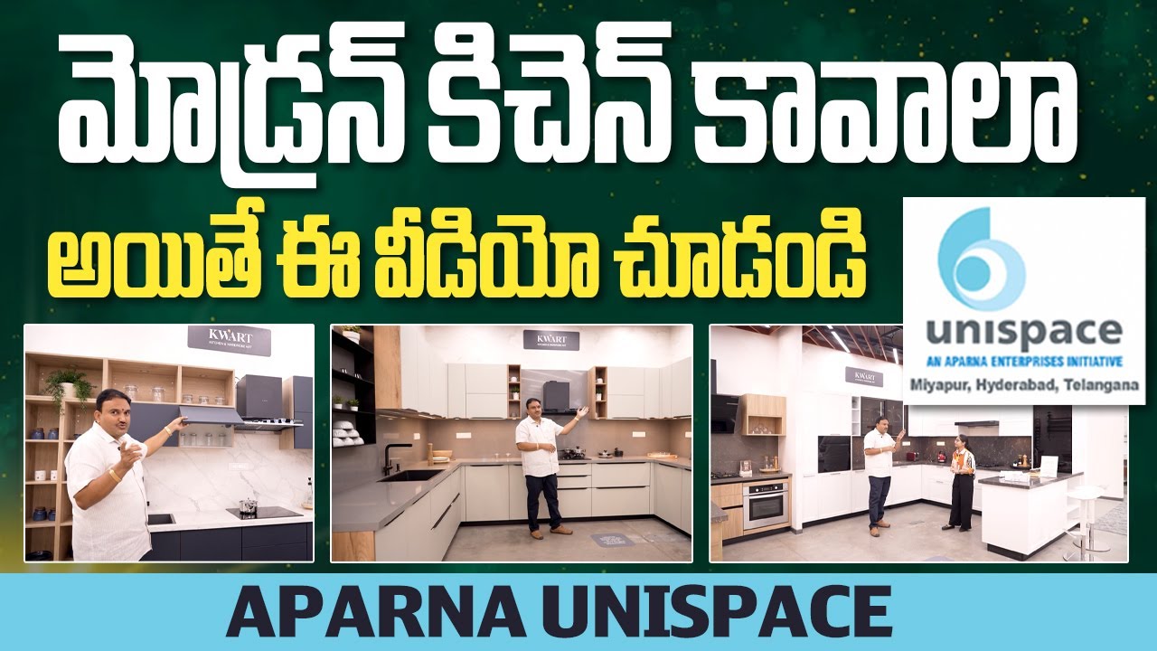 Want a Modern Kitchen? Watch This Before You Design ! | Aparna Uni Space Miyapur, Hyderabad