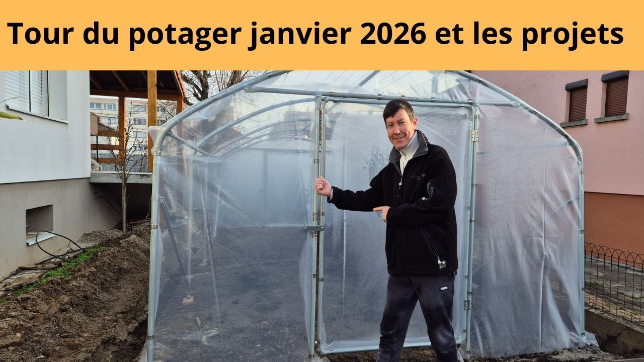Tour du potager janvier 2026 et les projets