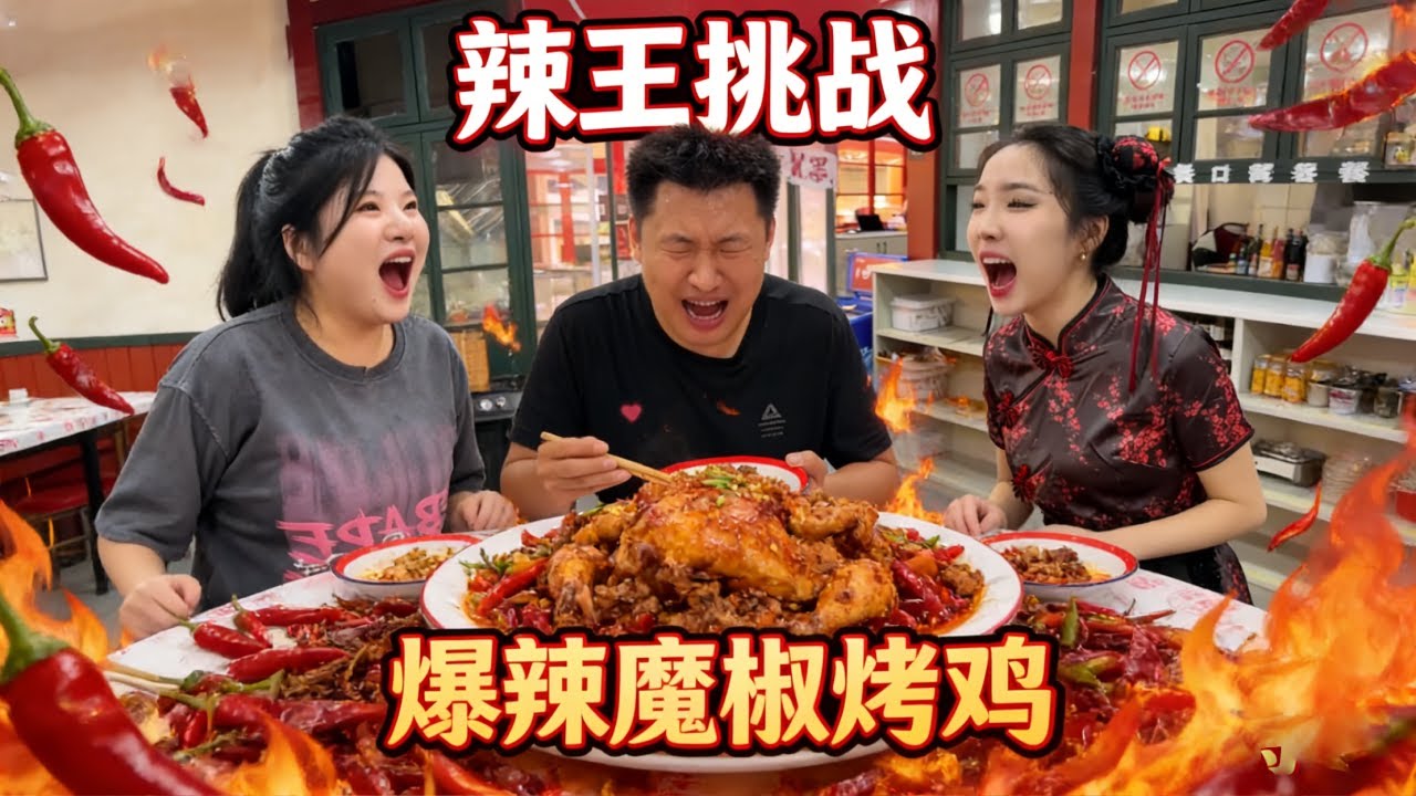南昌超刺激辣王对决！6分钟冲刺魔鬼椒爆辣鸡脚，又辣又爽谁能扛到最后？【辣王刘泳杰】