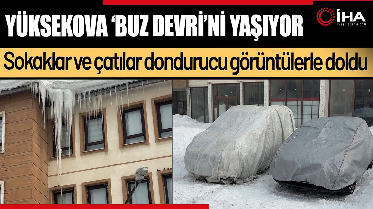 Bu Kent Adeta Dondu: Araçlar Branda Altında, Çatılarda Dev Sarkıtlar!