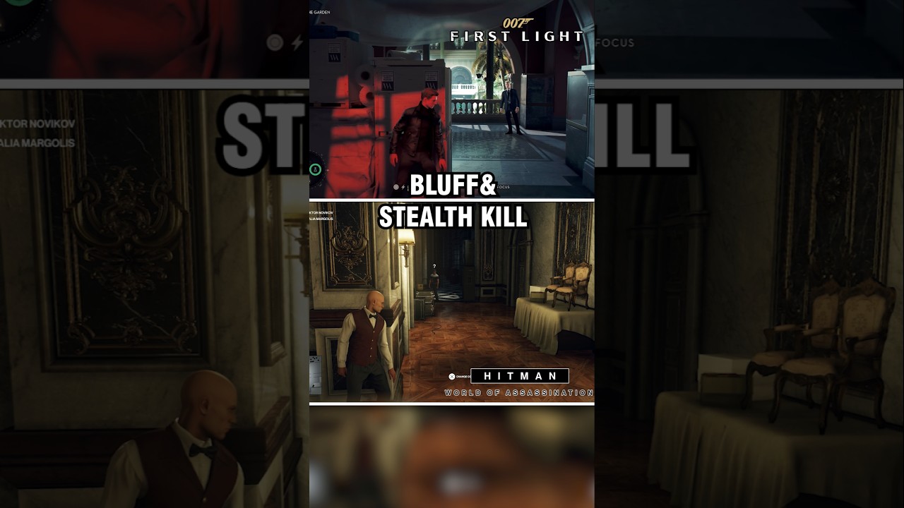 Stealth Kill Comparison | 007 First Light vs Hitman World of Assassination (Hitman 3)