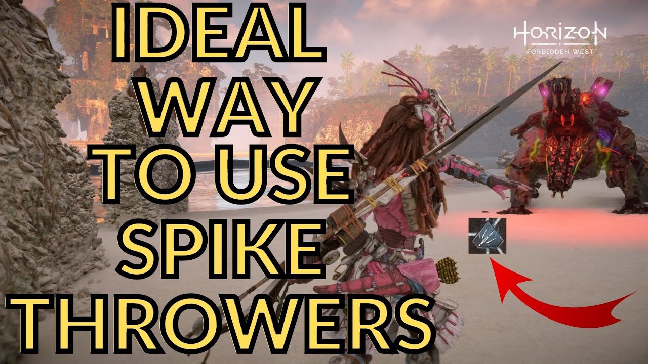 Destroy heavy machines into pieces with these Spike Thrower techniques!!! | Horizon Forbidden West