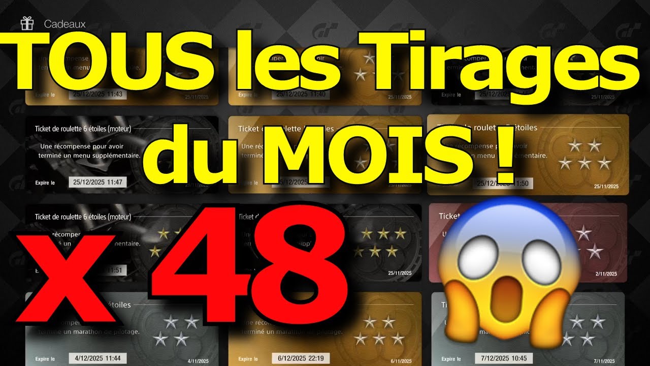 GT7 - FULL Tirages, il y a du Lourd ! 👍😜