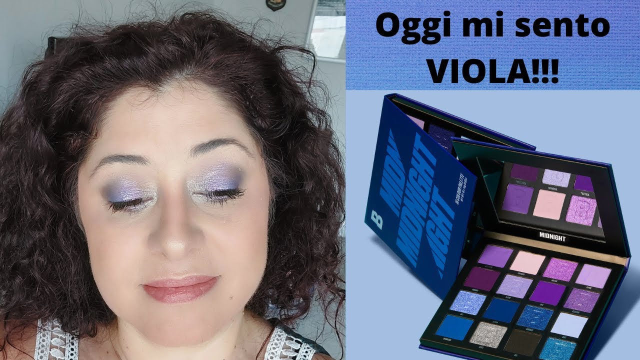 Look Viola con #Midnight di #beautybay, #blue #me di #kiko e CC cream di #faced