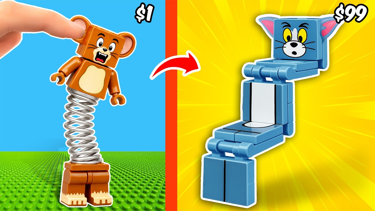 DIY LEGO 피젯 토이: 톰과 제리 에디션 | BEAR Bricks Korea