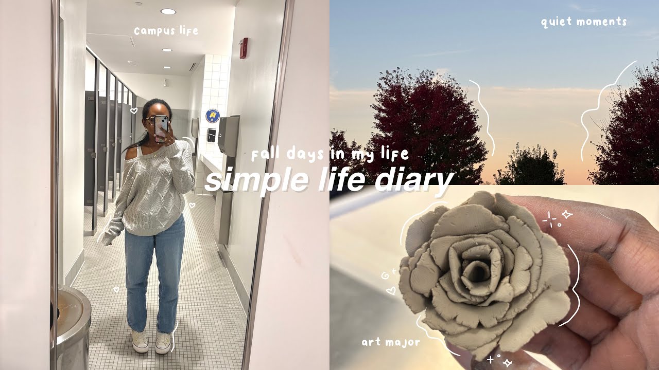 simple life diary ⋆˙⟡ shopping, studying, art major