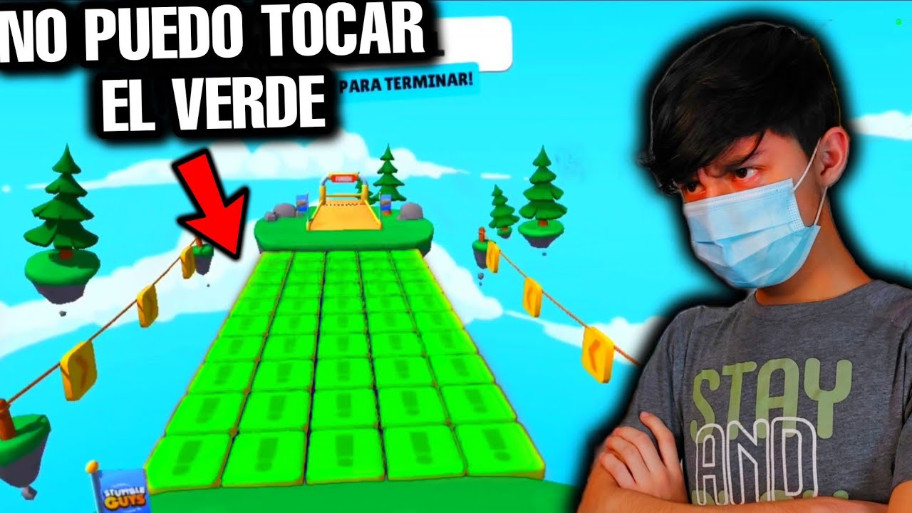 SI TOCO EL COLOR VERDE EN STUMBLE GUYS SE TERMINA EL VIDEO!! 😱 *Reto imposible*