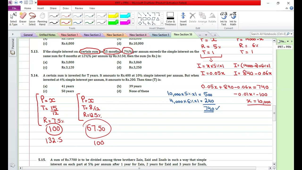Financial maths 5 12 to 5 15